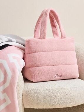 PINK Victoria's Secret Soft Pink Sherpa Tote